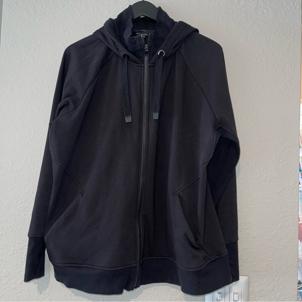 Athleta Black Triumph Hoodie Sz 2X - Picture 4 of 8
